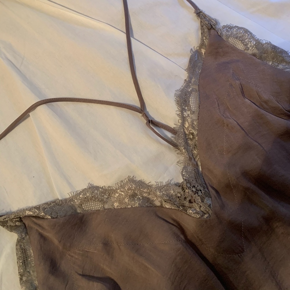 FREE PEOPLE LATTE COLORED LACE BODYSUIT